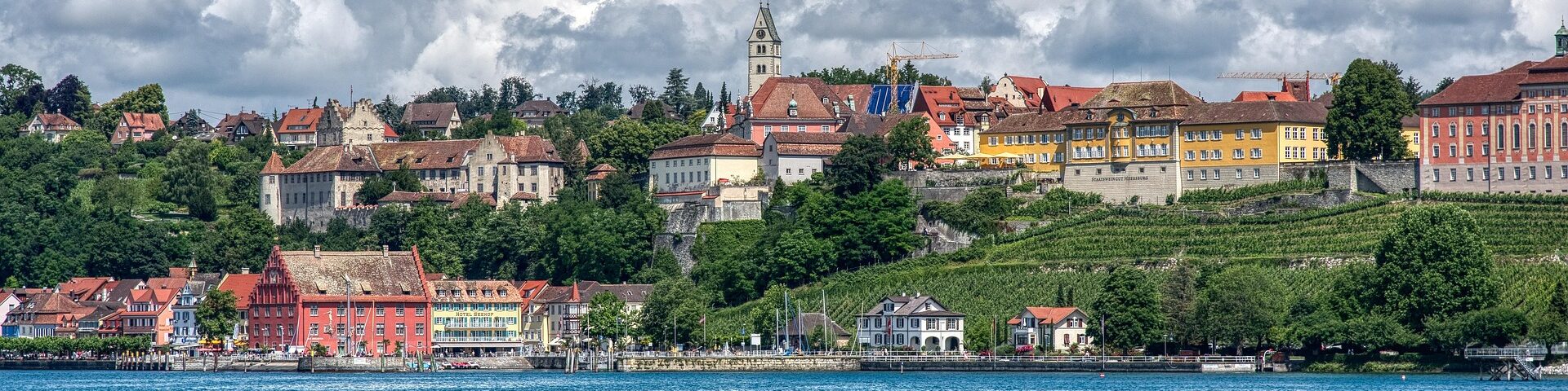 Wetter Bodensee 14 Tage Meersburg Vorschau mit Sonne, Regen und Wolken